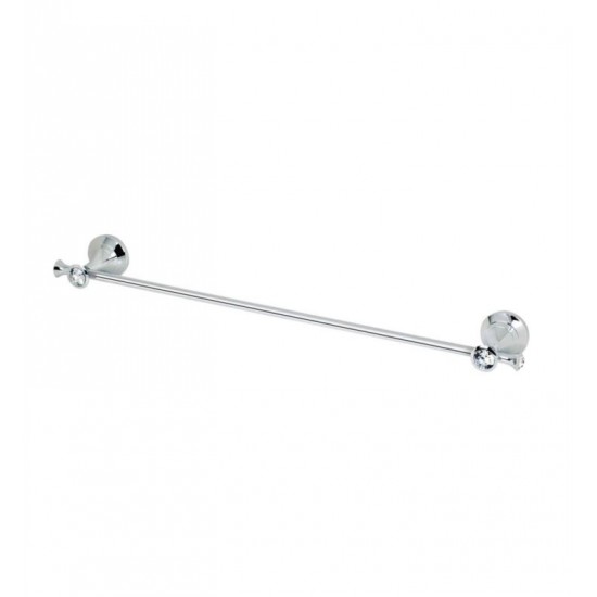 Topex A102030201 18" Wall Mount Towel Bar with Glass Crystals in Chrome