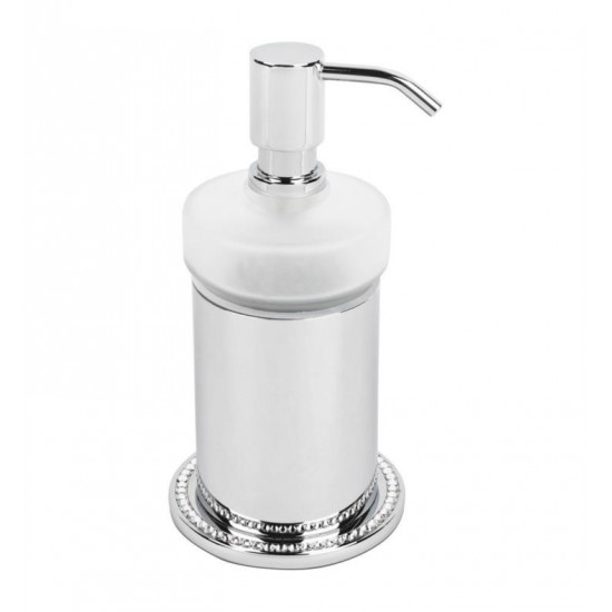 Topex A203080221 3 1/2" Free Standing Soap Dispenser with Swarovski in Chrome