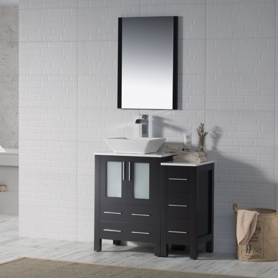 Sydney 36 Inch Vanity with Side Cabinet