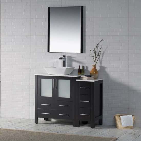 Sydney 42 Inch Vanity with Side Cabinet