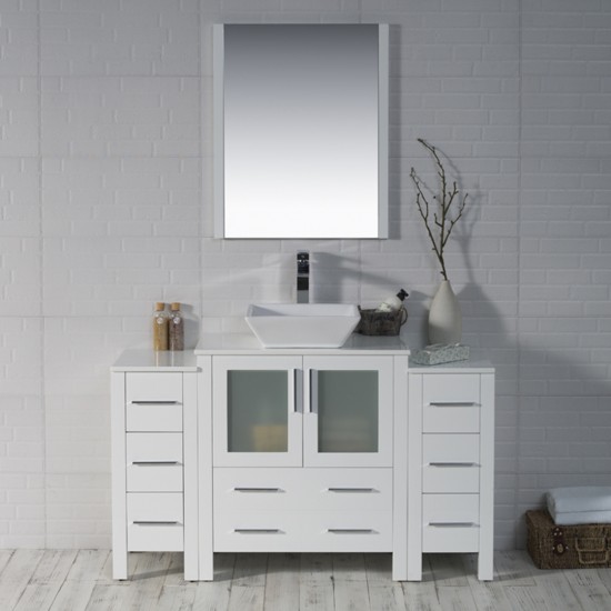 Sydney 54 Inch Vanity with Side Cabinet