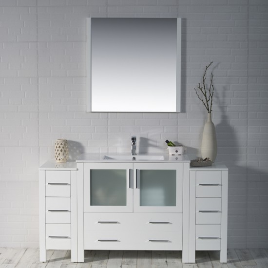 Sydney 60 Inch Vanity with Side Cabinet