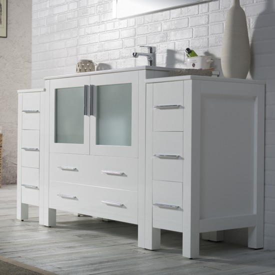 Sydney 60 Inch Vanity with Side Cabinet