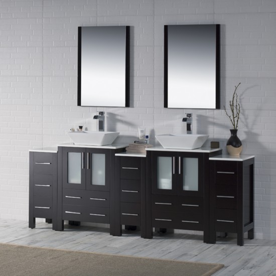 Sydney 84 Inch Vanity with Side Cabinet