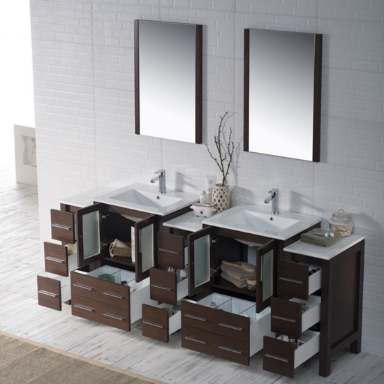 Sydney 84 Inch Vanity with Side Cabinet
