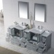 Sydney 84 Inch Vanity with Side Cabinet