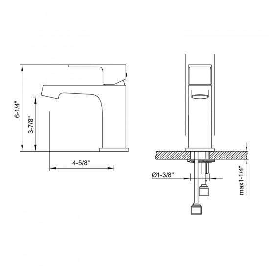 Single Handle Lavatory Faucet – F01 302