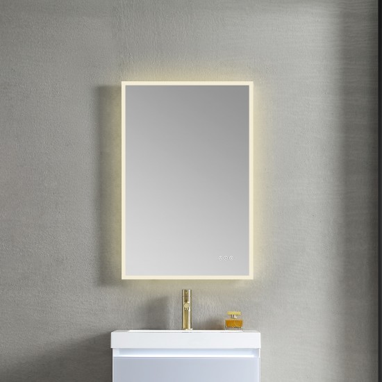 Blossom Beta 21″x36″ LED Mirror with Frosted Sides