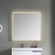 Blossom Beta 36″x36″ LED Mirror with Frosted Sides