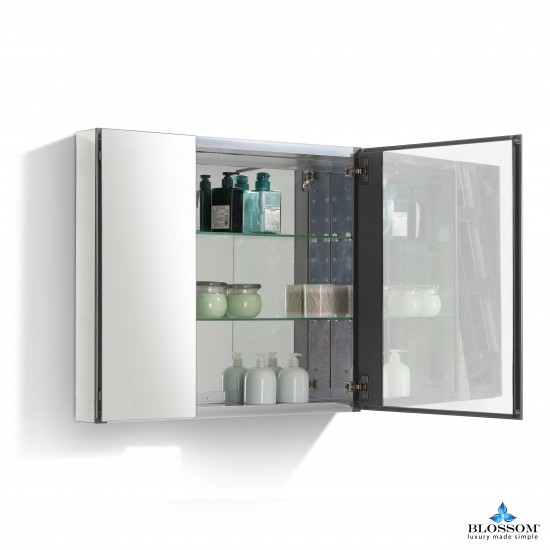 Blossom 25″ Aluminum Medicine Cabinet with Mirror – MC7 2526