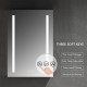 Pillar – 24 Inches LED Medicine Cabinet