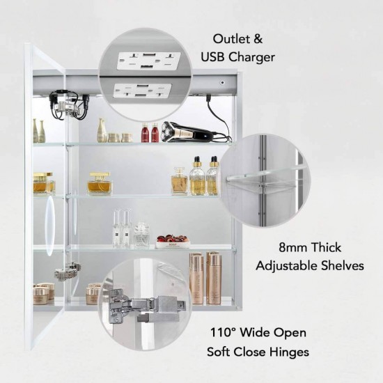 Sirius – 24 Inches LED Medicine Cabinet