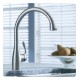 Hansgrohe 04066 Allegro E Gourmet 10 3/8" Single Handle Deck Mounted 2-Spray High-Arc Pull-Down Kitchen Faucet