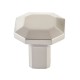 Emtek Hollywood Regency 1-1/4" Riviera Square Cabinet Knob (Satin Nickel)