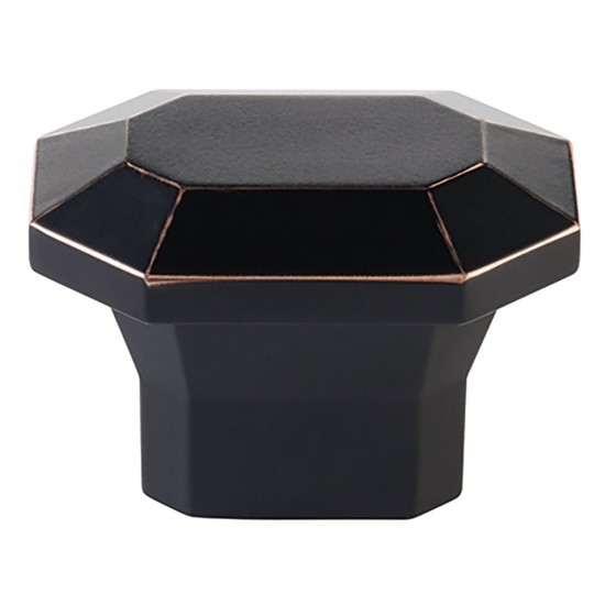 Emtek Hollywood Regency 2" Riviera Rectangular Cabinet Knob (Oil Rubbed Bronze)