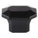 Emtek Hollywood Regency 2" Riviera Rectangular Cabinet Knob (Flat Black)