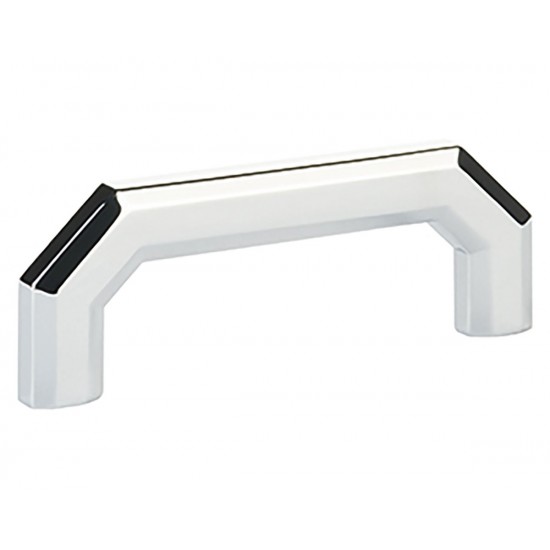 Emtek Hollywood Regency 3-1/2" Center-to-Center Riviera Cabinet Pull (Polished Chrome)