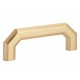 Emtek Hollywood Regency 3-1/2" Center-to-Center Riviera Cabinet Pull (Satin Brass)