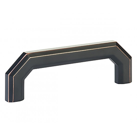 Emtek Hollywood Regency 4" Center-to-Center Riviera Cabinet Pull (Oil Rubbed Bronze)