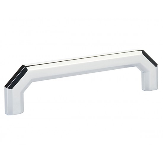 Emtek Hollywood Regency 5" (128mm) Center-to-Center Riviera Cabinet Pull (Polished Chrome)