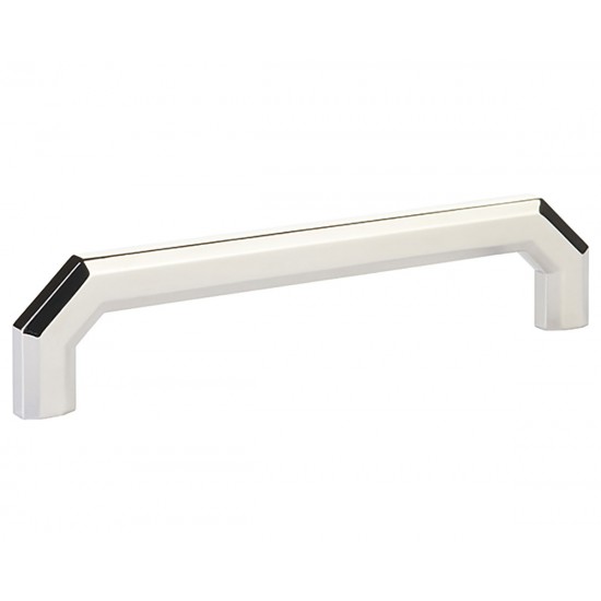 Emtek Hollywood Regency 6" Center-to-Center Riviera Cabinet Pull (Polished Nickel)