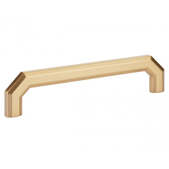 Emtek Hollywood Regency 6" Center-to-Center Riviera Cabinet Pull (Satin Brass)