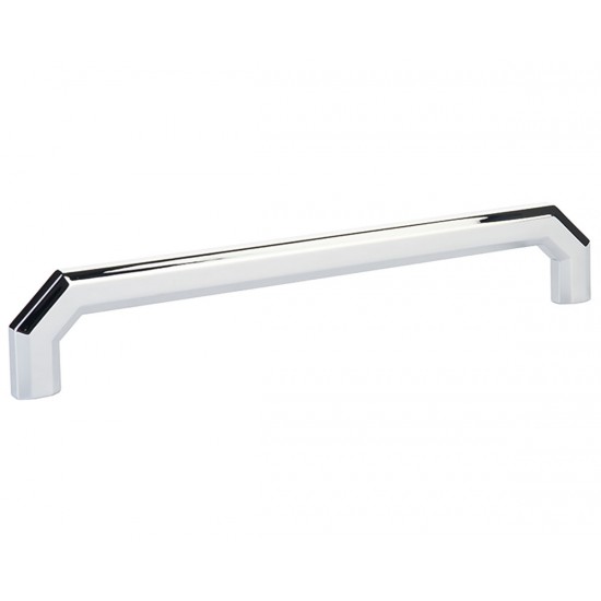 Emtek Hollywood Regency 8" Center-to-Center Riviera Cabinet Pull (Polished Chrome)