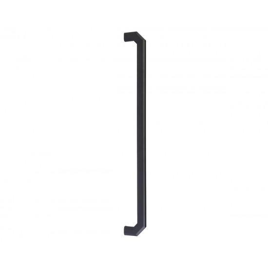 Emtek Hollywood Regency 18" Center-to-Center Riviera Appliance Pull (Flat Black)