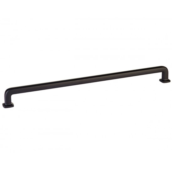 Emtek Timeless Classics 12" Center-to-Center Westridge Cabinet Pull (Flat Black)