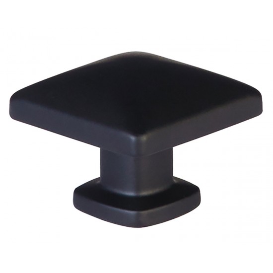 Emtek Timeless Classics 1-1/4" Lawson Cabinet Knob (Flat Black)