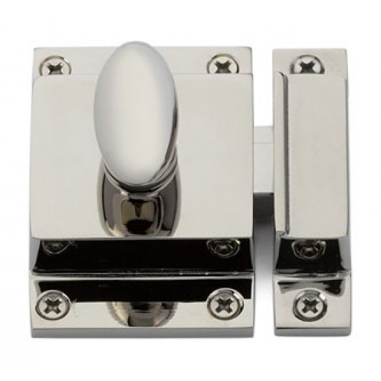 Emtek Solid Brass 2-1/4" Cabinet Latch (Polished Nickel)