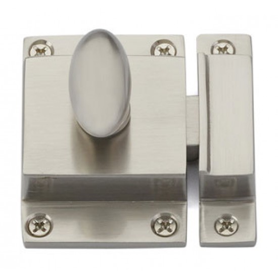 Emtek Solid Brass 2-1/4" Cabinet Latch (Satin Nickel)