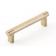 Emtek Select 4" c.c. Knurled Cabinet Pull (Satin Brass)