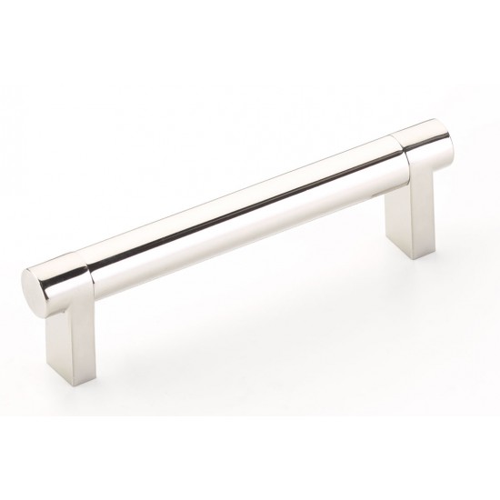 Emtek Select 4" Center-to-Center Smooth Cabinet Pull (Polished Nickel)