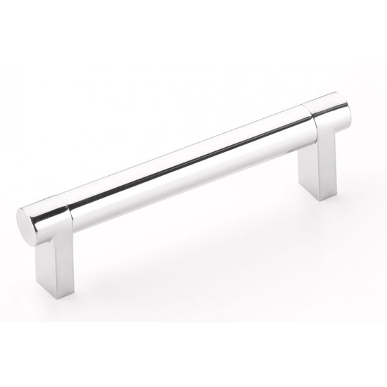 Emtek Select 4" Center-to-Center Smooth Cabinet Pull (Polished Chrome)