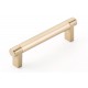 Emtek Select 4" Center-to-Center Smooth Cabinet Pull (Satin Brass)