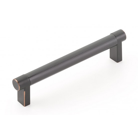 Emtek Select 5" (128mm) Center-to-Center Knurled Cabinet Pull (Oil Rubbed Bronze)