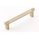 Emtek Select 5" (128mm) Center-to-Center Knurled Cabinet Pull (Satin Brass)