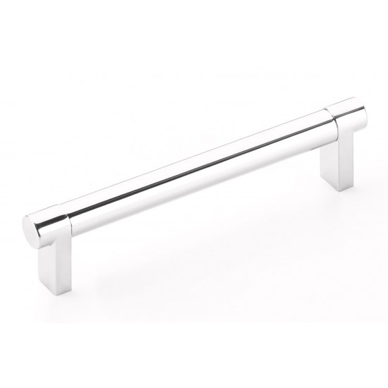 Emtek Select 5" (128mm) Center-to-Center Smooth Cabinet Pull (Polished Chrome)