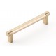 Emtek Select 5" (128mm) Center-to-Center Smooth Cabinet Pull (Satin Brass)