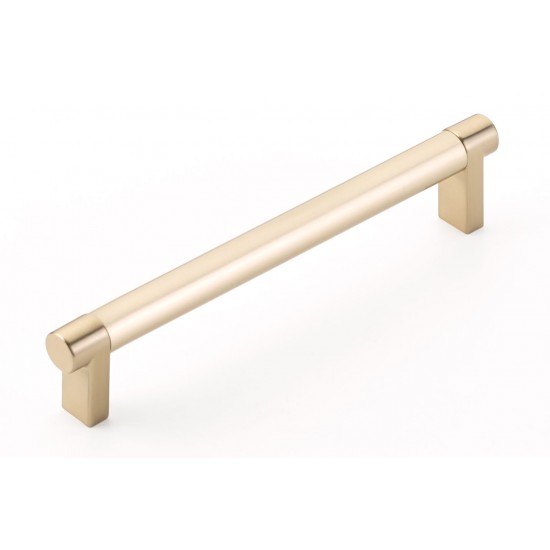 Emtek Select 6" c.c. Smooth Cabinet Pull (Satin Brass)