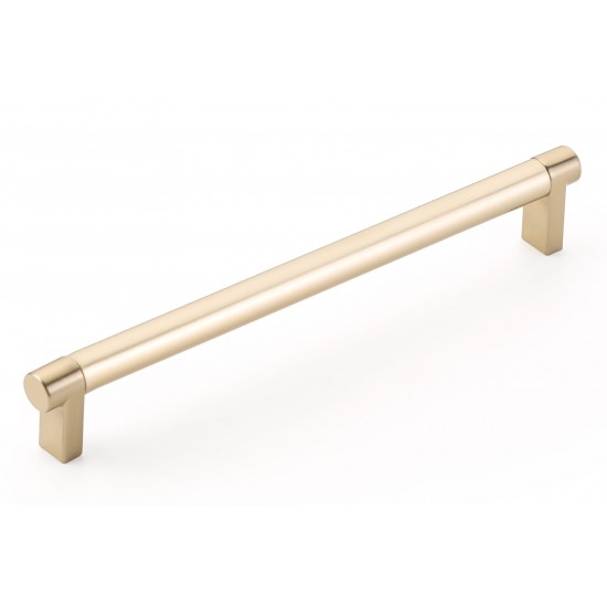 Emtek Select 8" c.c. Smooth Cabinet Pull (Satin Brass)