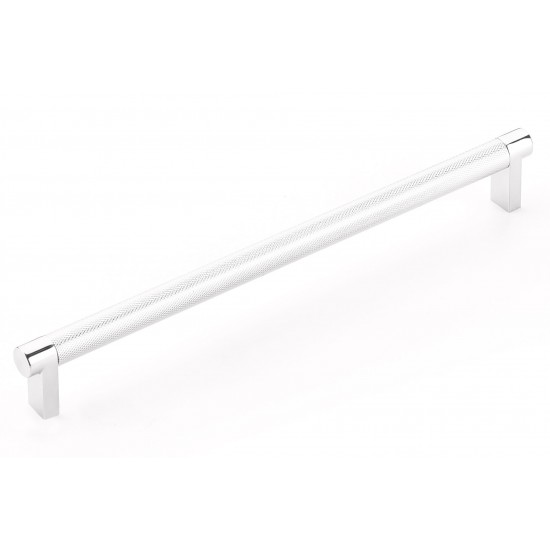 Emtek Select 10" c.c. Knurled Cabinet Pull (Polished Chrome)