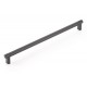 Emtek Select 12" Center-to-Center Smooth Cabinet Pull (Flat Black)