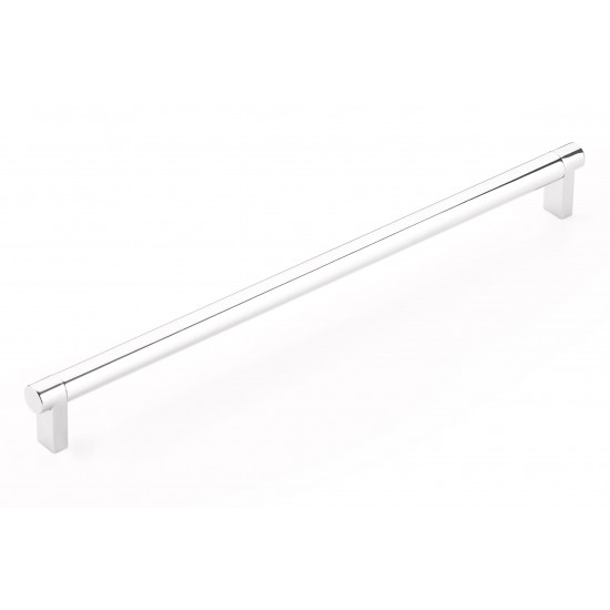 Emtek Select 12" Center-to-Center Smooth Cabinet Pull (Polished Chrome)