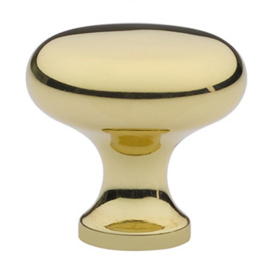 Emtek Solid Brass 1-1/4" Cabinet Knob (Unlacquered Brass)