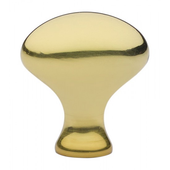 Emtek Solid Brass 1-1/4" Cabinet Knob (Unlacquered Brass)