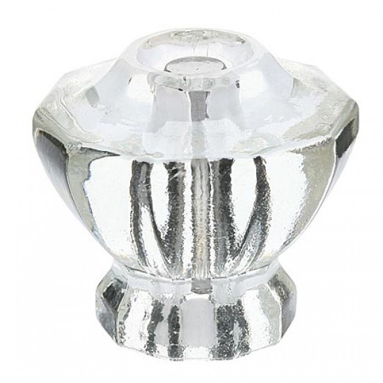 Emtek 1-1/8" Astoria Clear Crystal Cabinet Knob (Clear)