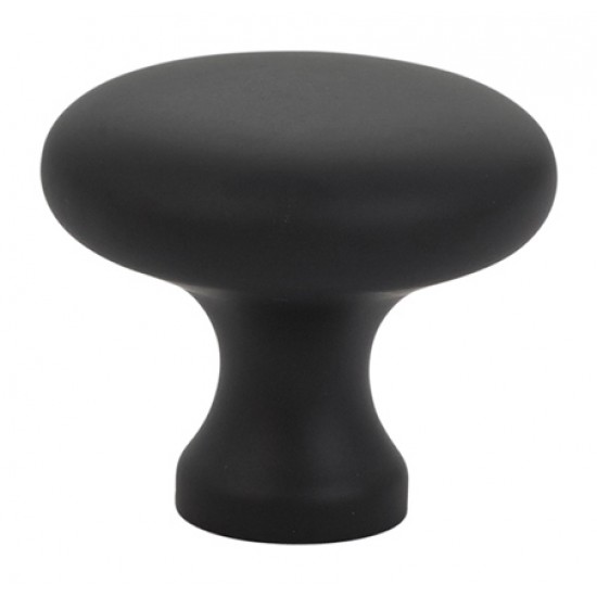 Emtek Solid Brass 1-3/4" Wardrobe Cabinet Knob (Flat Black)