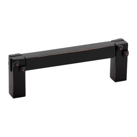 Emtek Arts and Crafts 3" c.c. Tenon and Mortise Cabinet Pull (Oil Rubbed Bronze)